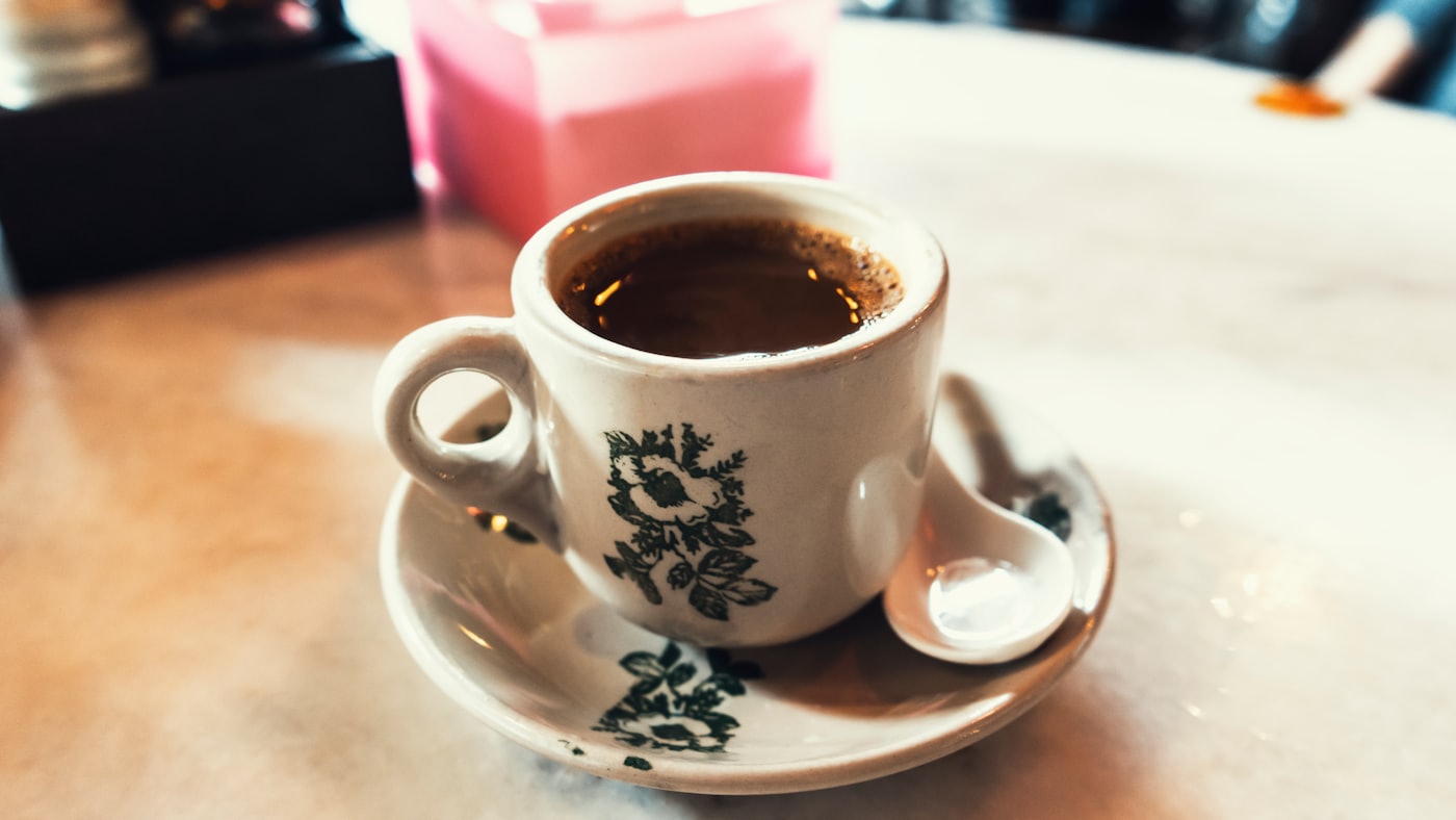 Kopi O hot coffee